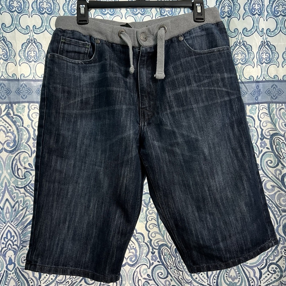 No Fear Shorts Mens Medium Blue Denim Skater Retro 90s Y2K Jorts Jean Grunge